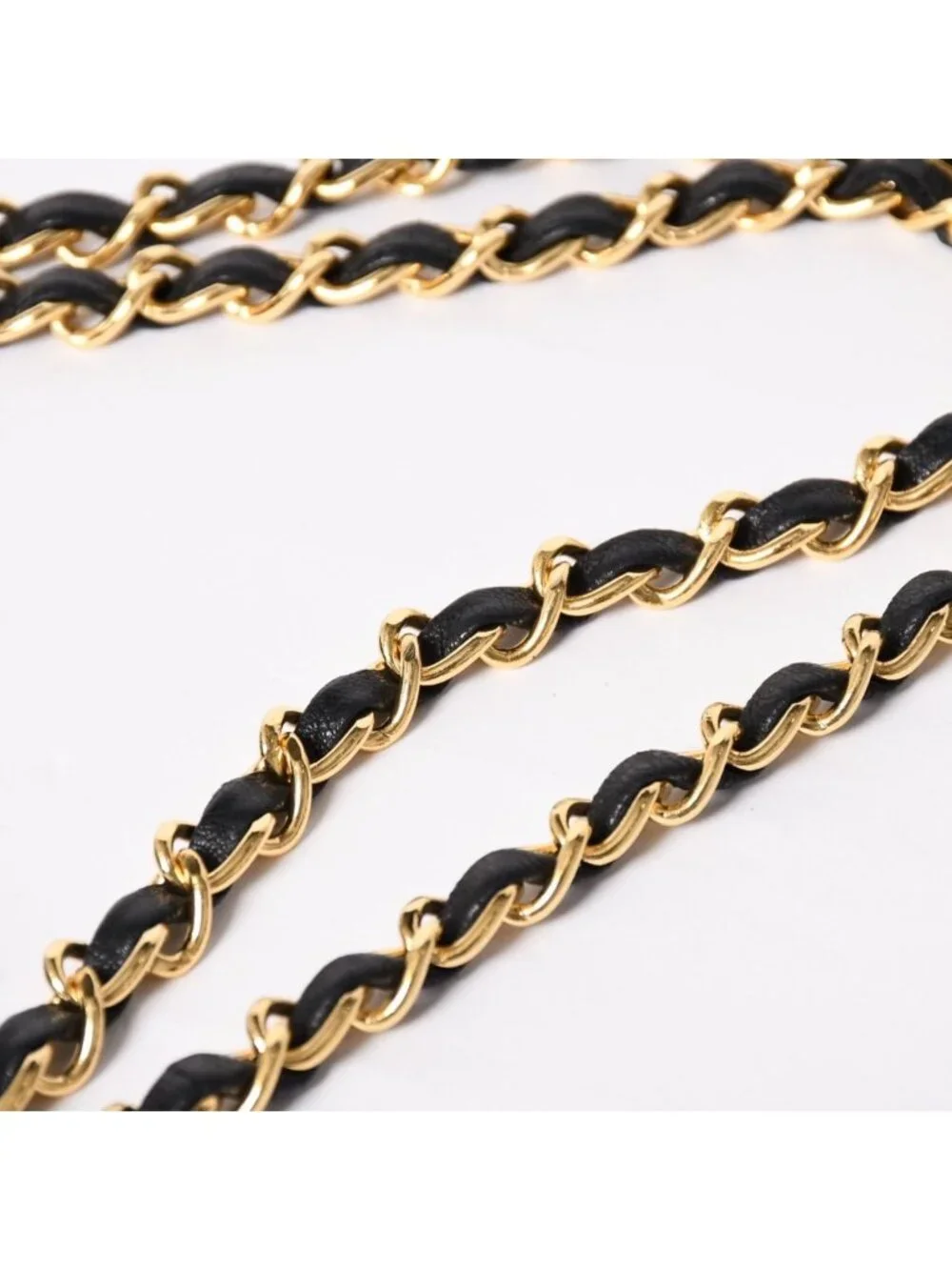 Chanel Quilted 25 Double Flap Chain Shoulder Bag CC Logo Lambskin Black Gold